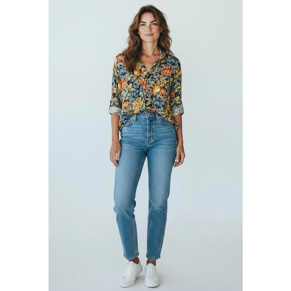 Docker's Women's Floral‎ Shirt SZ Petite Small